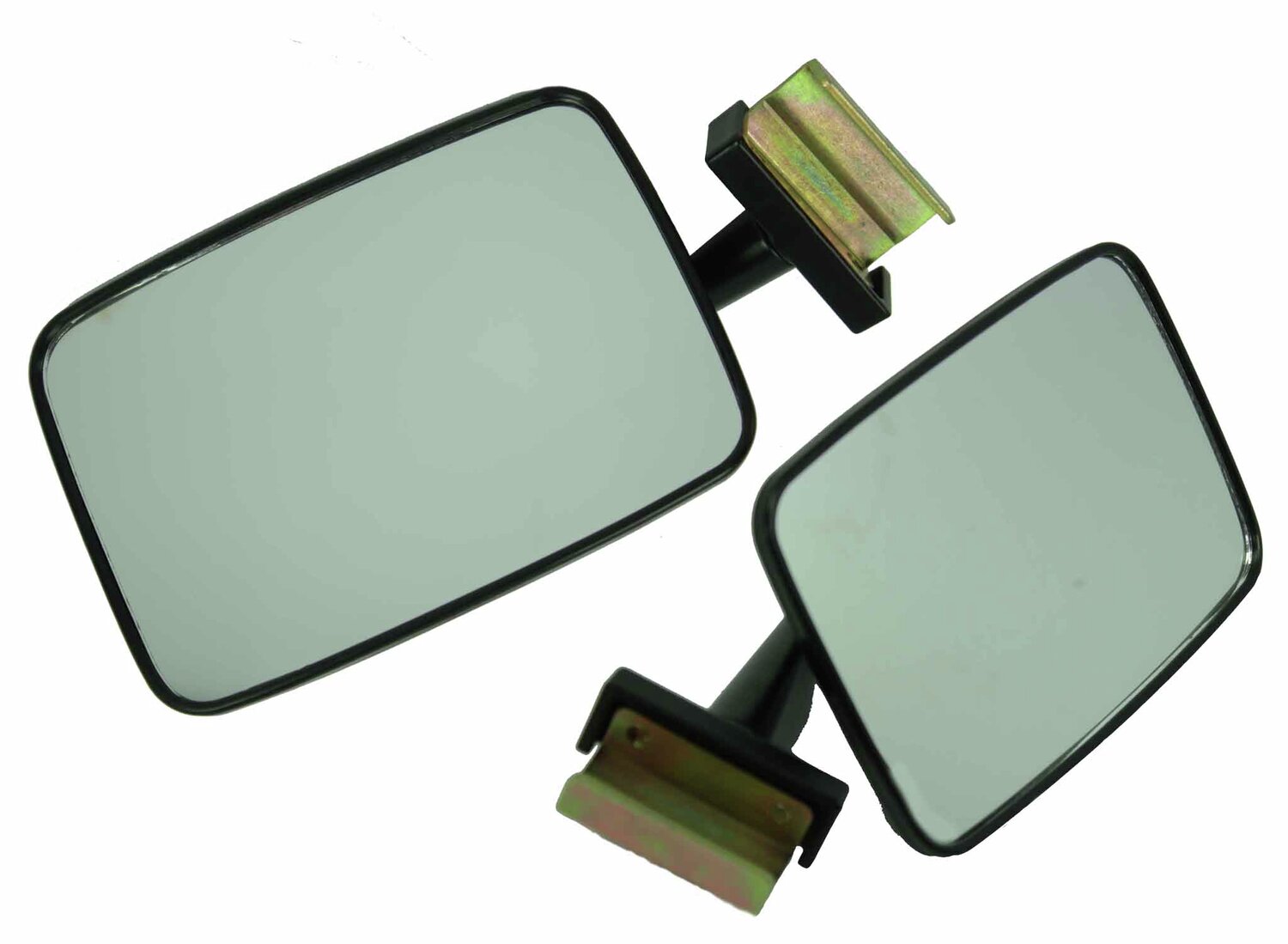 Espejo retrovisor, retrovisor exterior DUO, Trabant, Wartburg pintado en negro