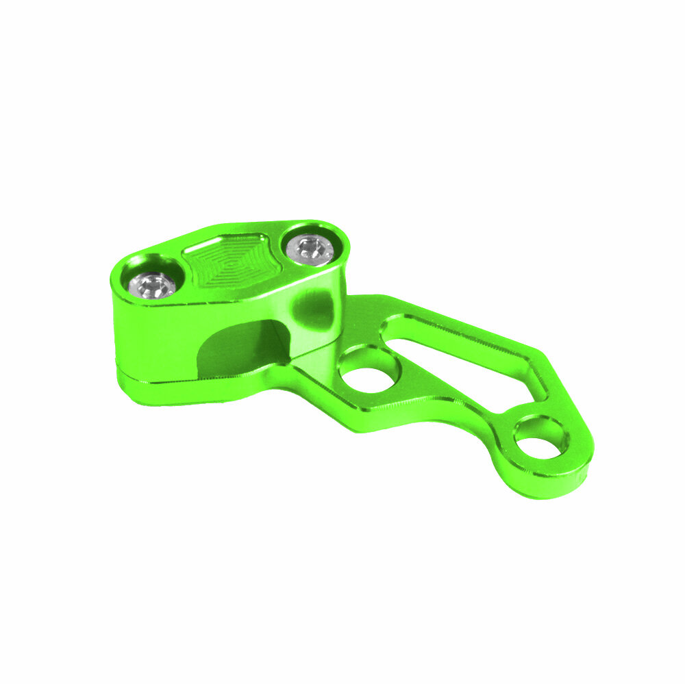 Soporte para manguera de freno - CNC - anodizado verde