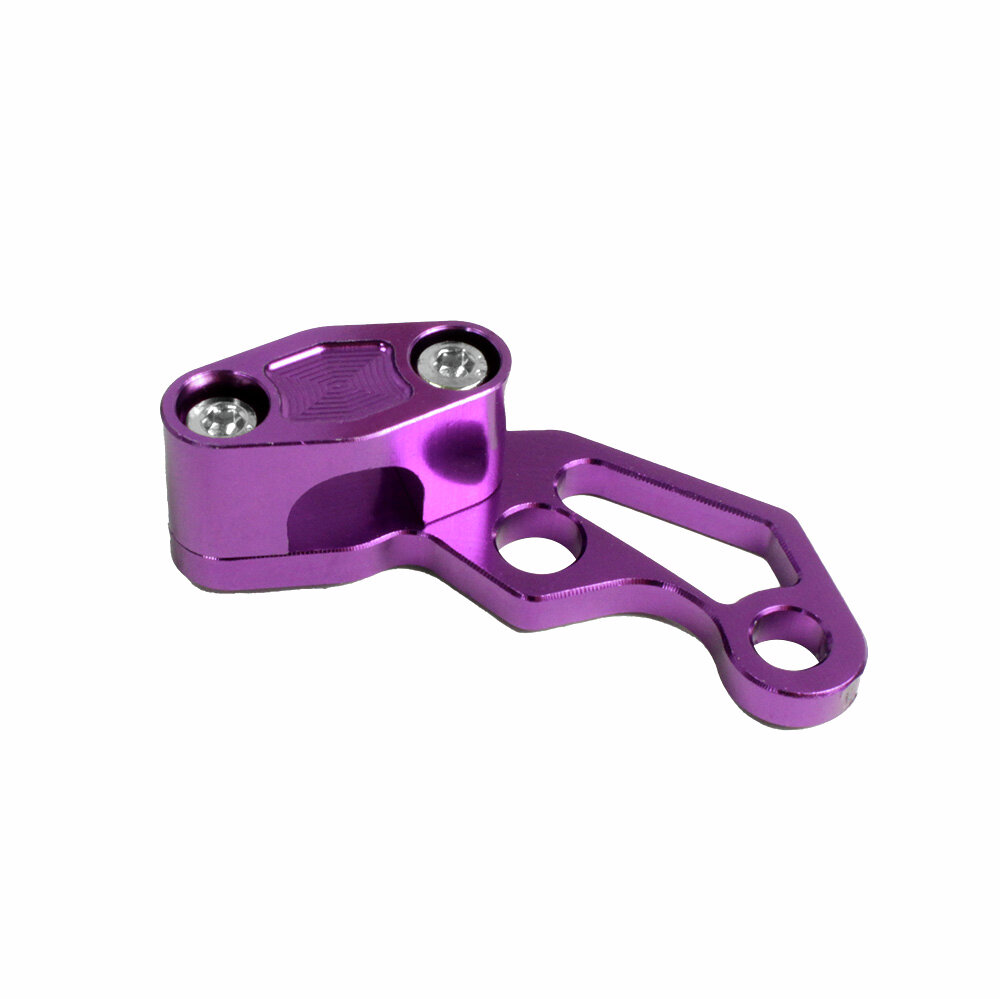 Soporte para manguera de freno - CNC - anodizado morado