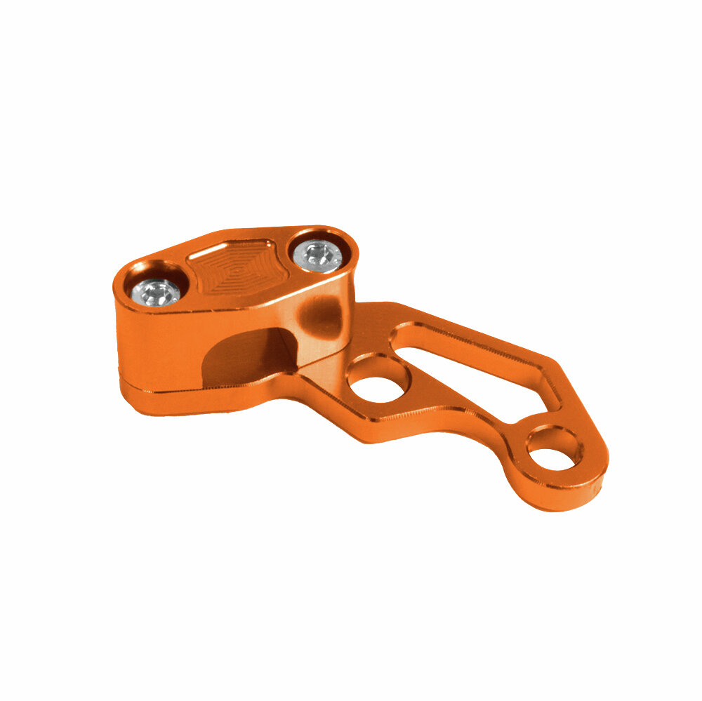 Soporte para manguera de freno - CNC - anodizado naranja