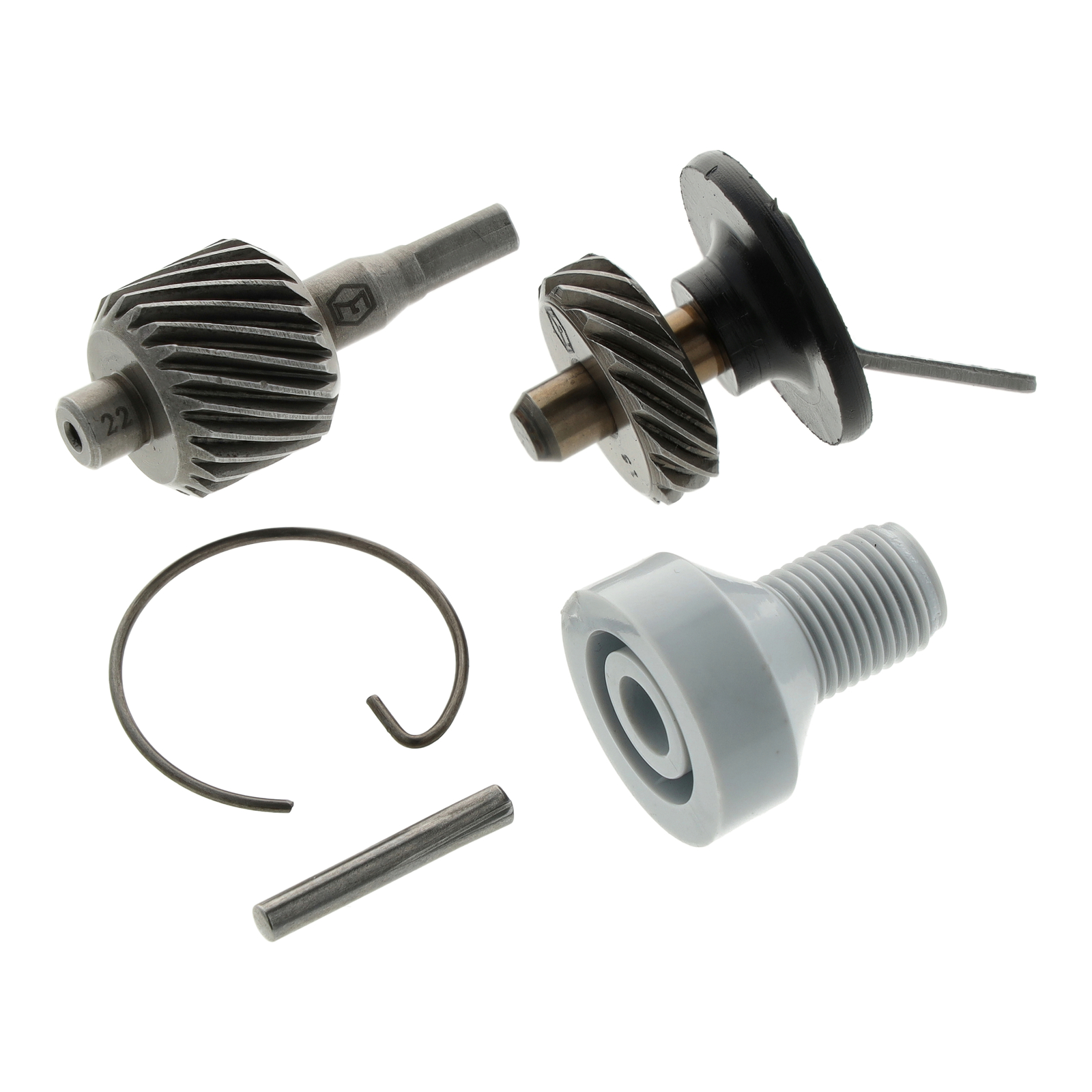 Set Tachoantrieb - 5-teilig (Schraubenrad, Schraubenritzel und Kleinteile) für Ritzel 16Z,  KR51/1, SR4-1, SR4-2, SR4-3, SR4-4, S50