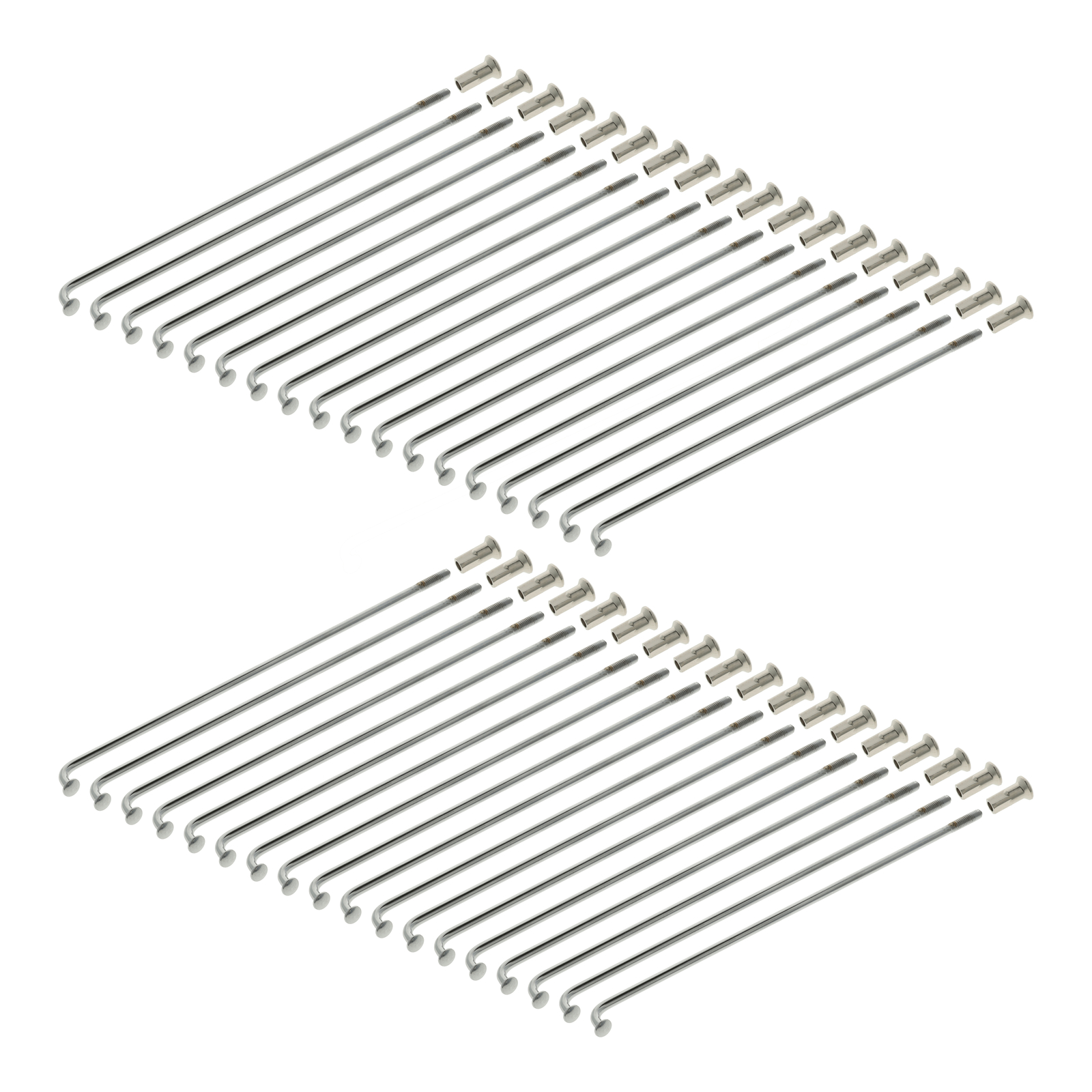 Speichensatz kpl. m. Nippel M3,5 - 143,5mm ( 16")  !! TOP CHROM !! (Cu/Ni/Cr)  S51,S70,S53,S83, KR51