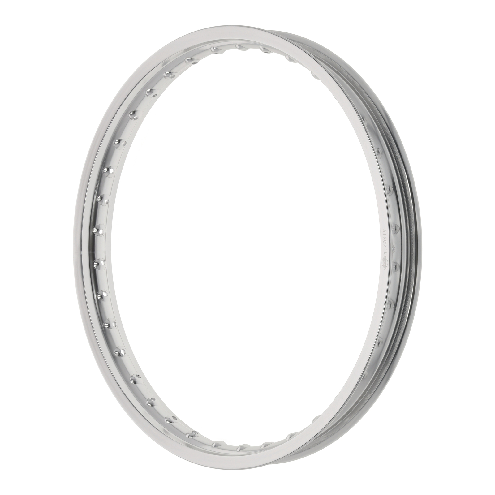 Wheel rim - Aluminium - 1,60x19 - 36 holes - silver anodised and polished - S53OR, S83OR