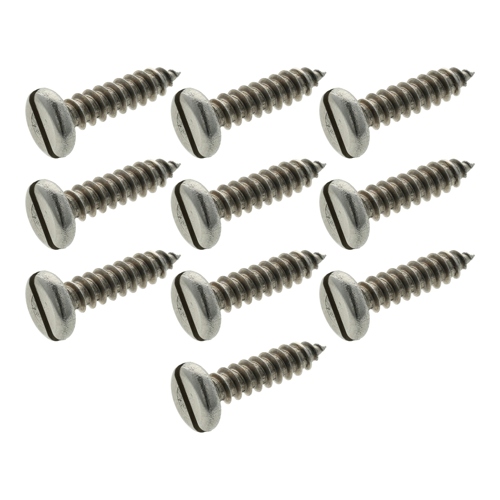 U.E. 10x  Slotted cylinder head tapping screw C5.5x22-A2 (DIN 7971)