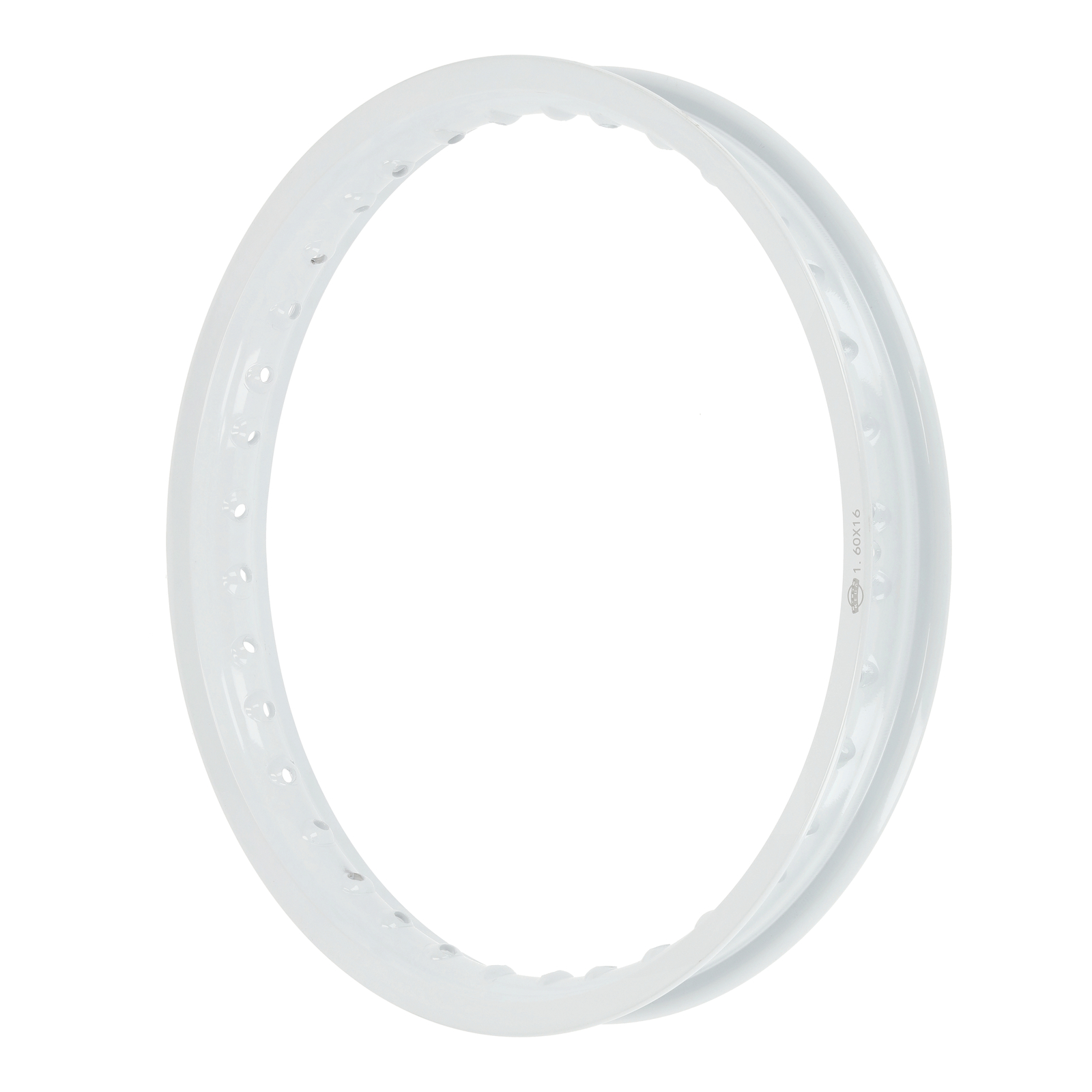 Alufelge 1,60x16 - 36 Loch - weiß lackiert