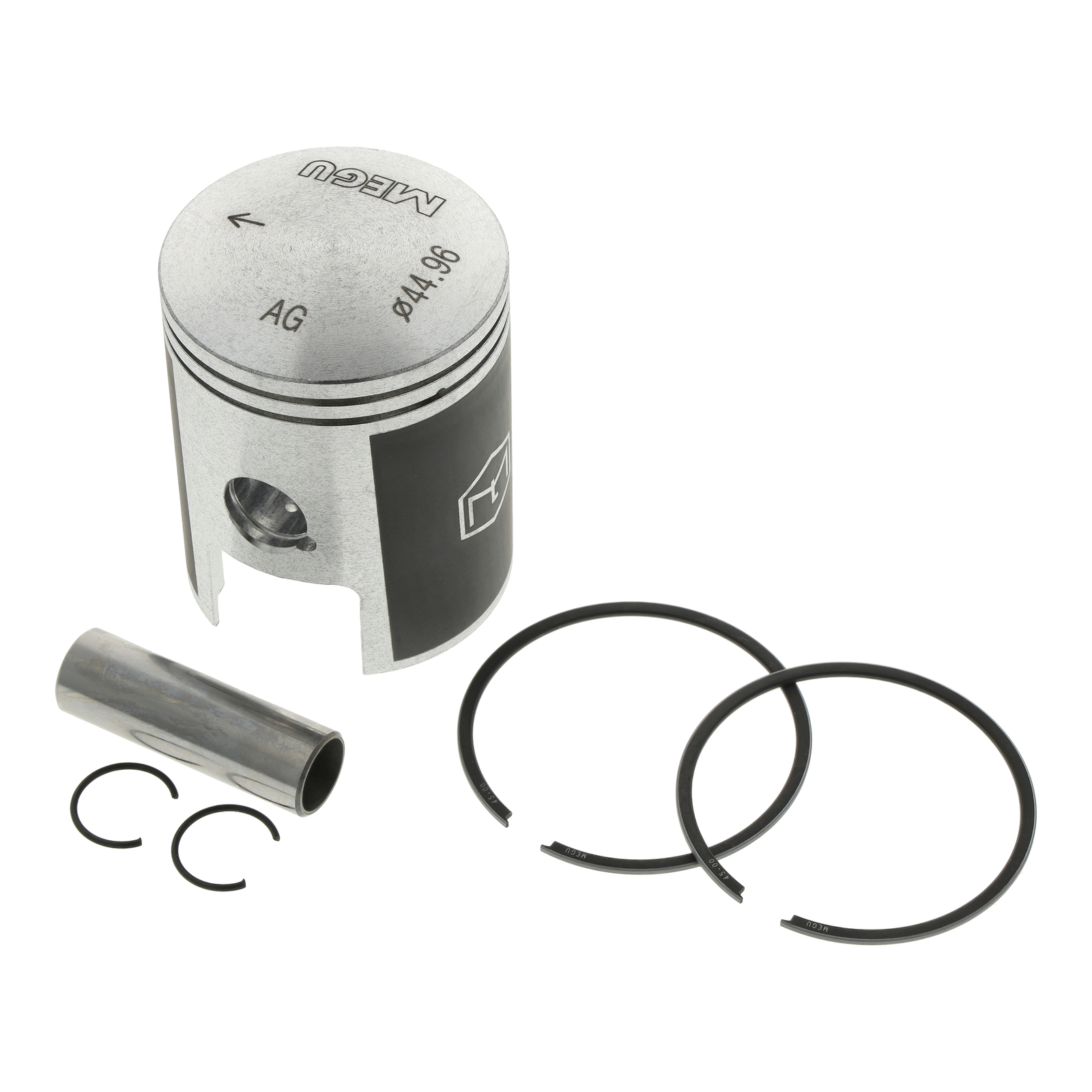 Kolben kpl. Ø44,96mm, 2-Ring, Stahl - S50, KR51/1