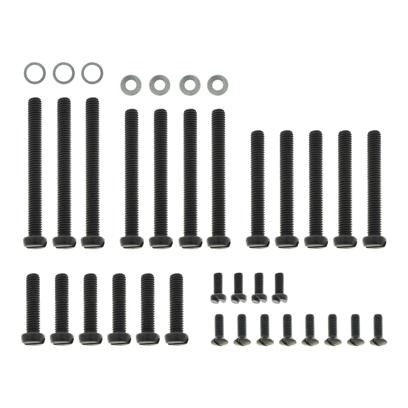 Schraubensatz kpl. Motor SR1, SR2, SR2E, KR50, SR4-1  Soemtron - Rheinmetall Rh 50 / Rh 50 II - Schwarz chromatiert