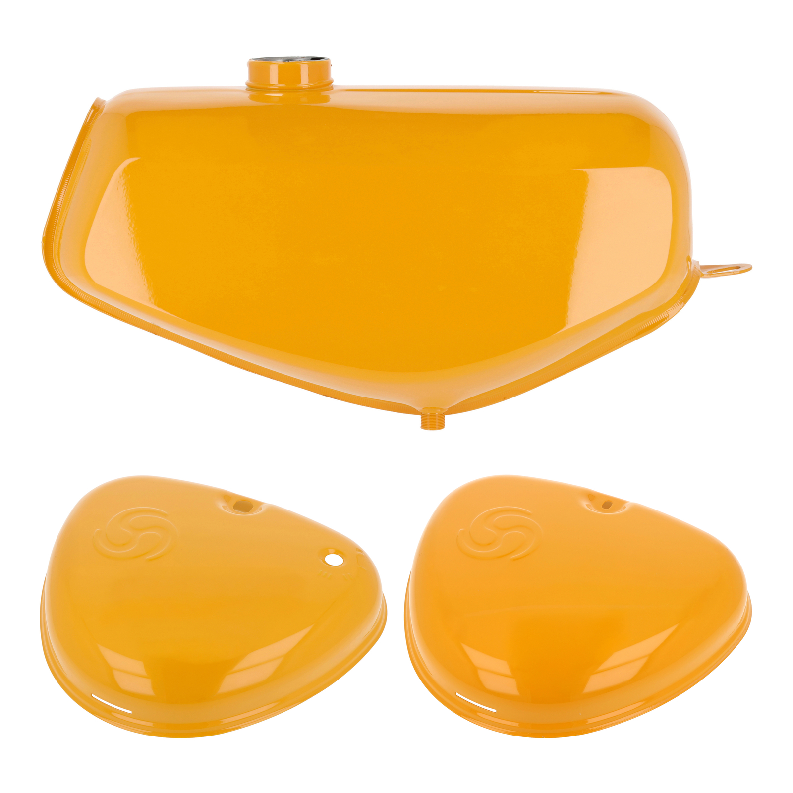 Conjunto depósito de combustible + tapas laterales - narcisos amarillos - S51, S70