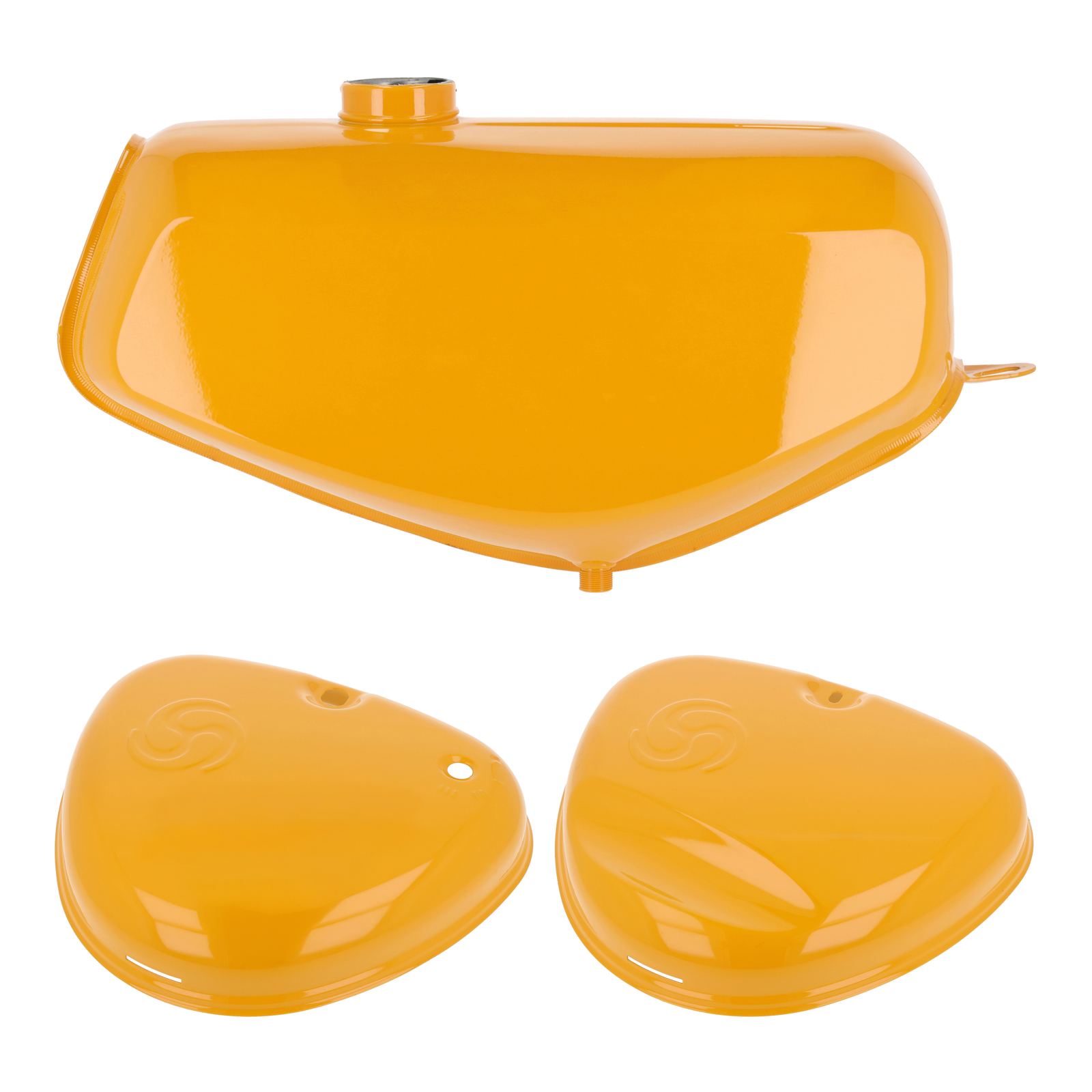 Conjunto depósito de combustible + tapas laterales - narcisos amarillos - Enduro S51E, S70E