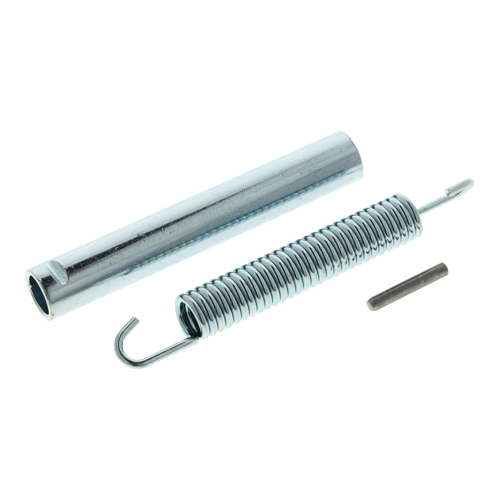 Befestigungsset zum Kippständer, lang - Vogelserie - Lagerrohr, Zylinderkerbstift und Zugfeder