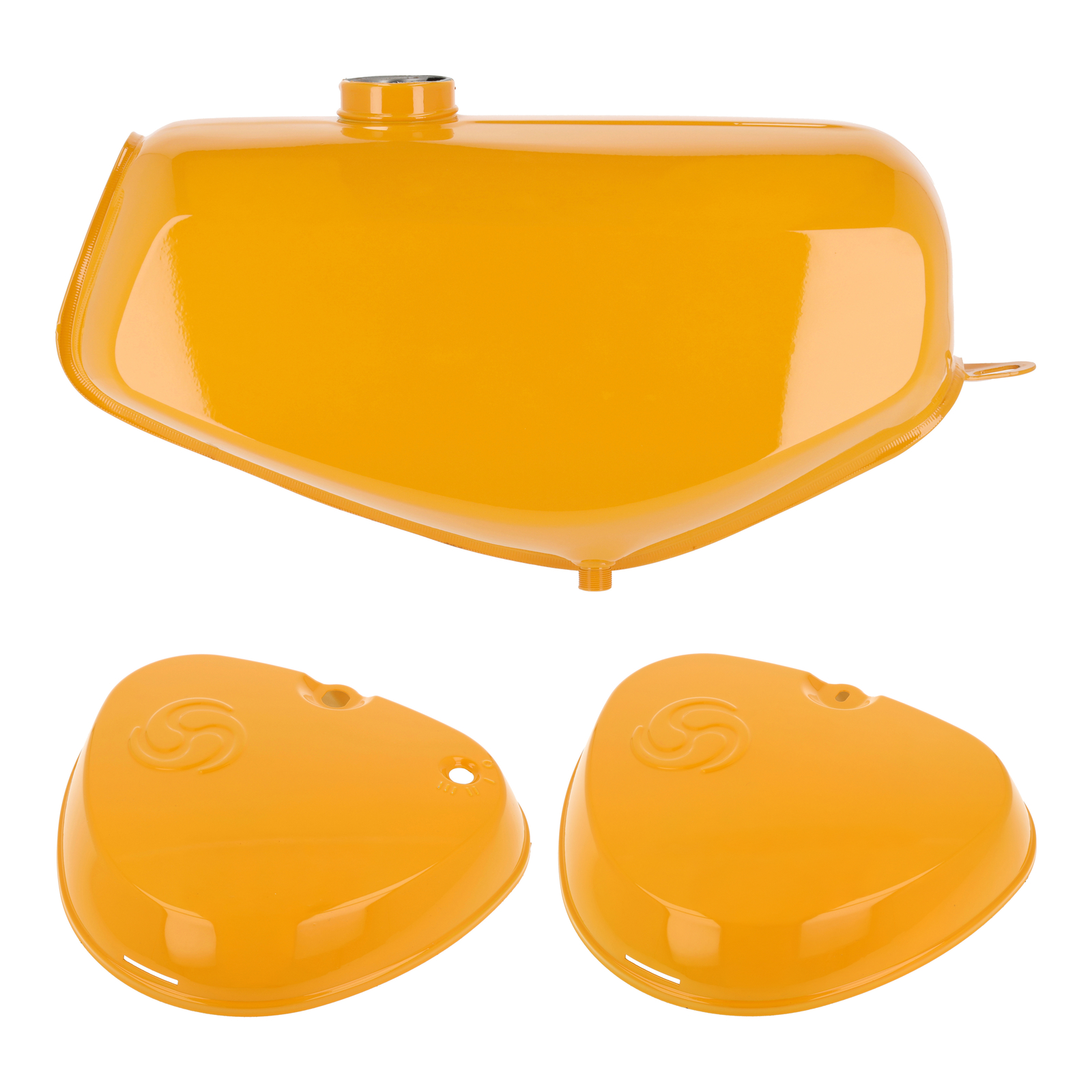SET Depósito de combustible + tapas laterales cuadradas - amarillo narciso - S51, S70