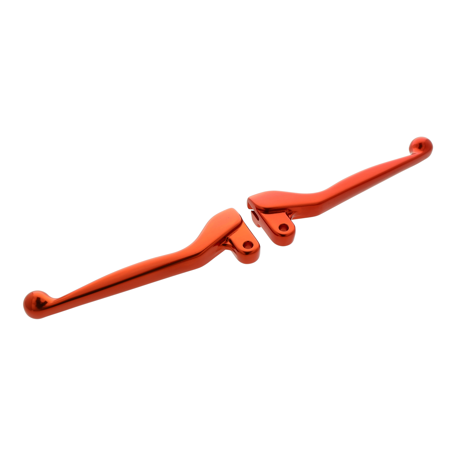 Handhebel  SET SIMSON, ALU-massiv, Bremshebel + Kupplungshebel, Farbe orange, S51,S53, SR50