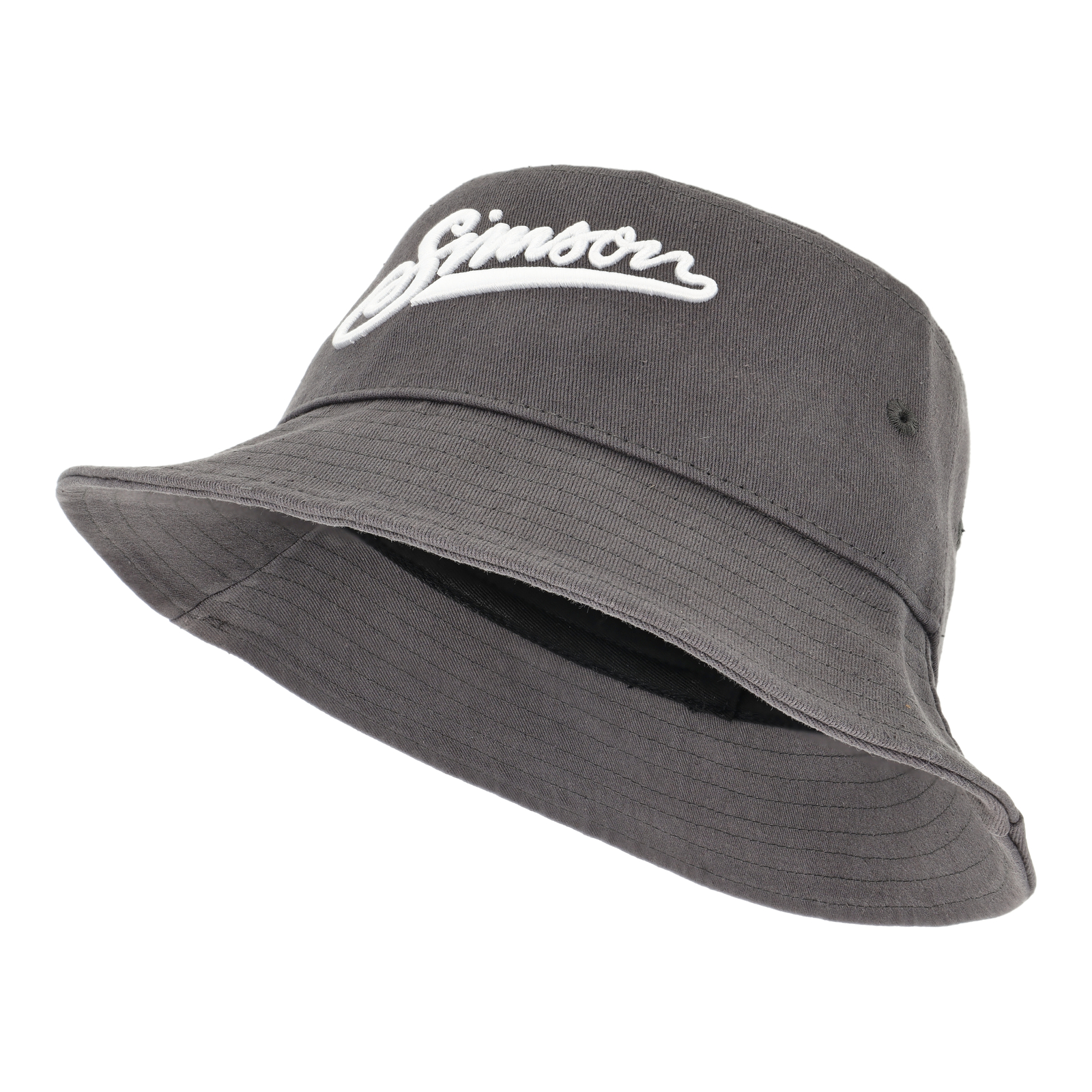 Fischerhut, Farbe: dunkelgrau, Motiv: ""SIMSON""