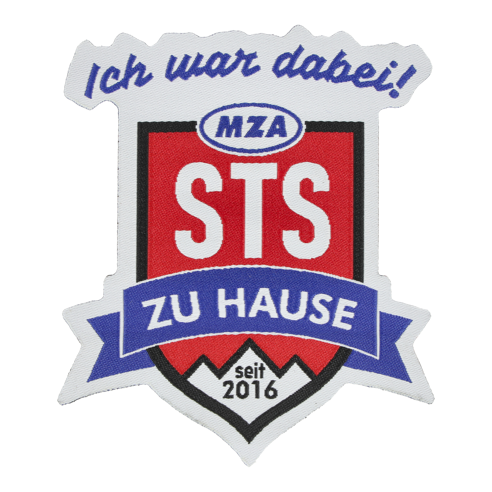 Patch, 4-farbig, Motiv: "Ich war dabei! STS ZU HAUSE - seit 2016"