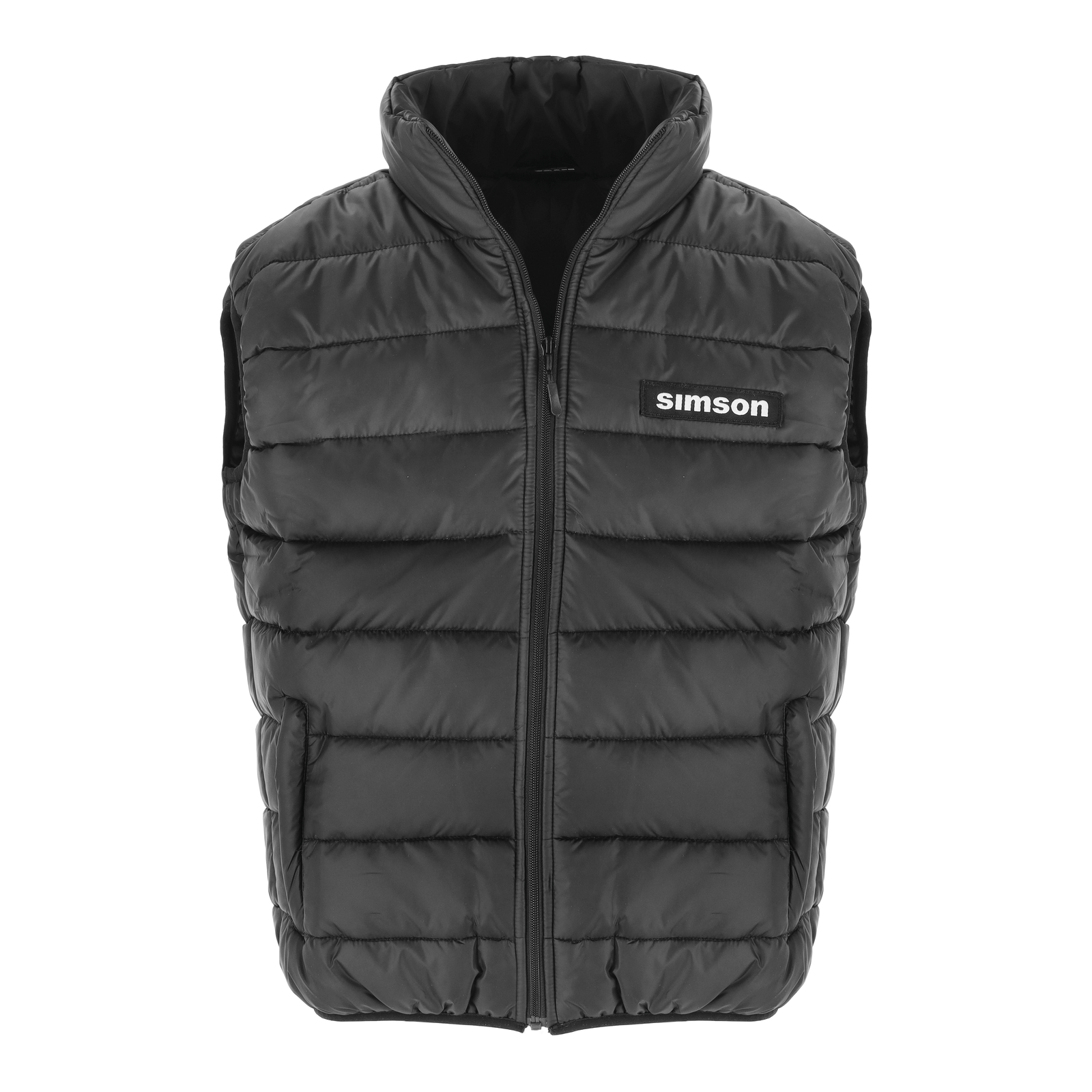 Steppweste, Farbe: schwarz, Größe: L - Motiv: SIMSON