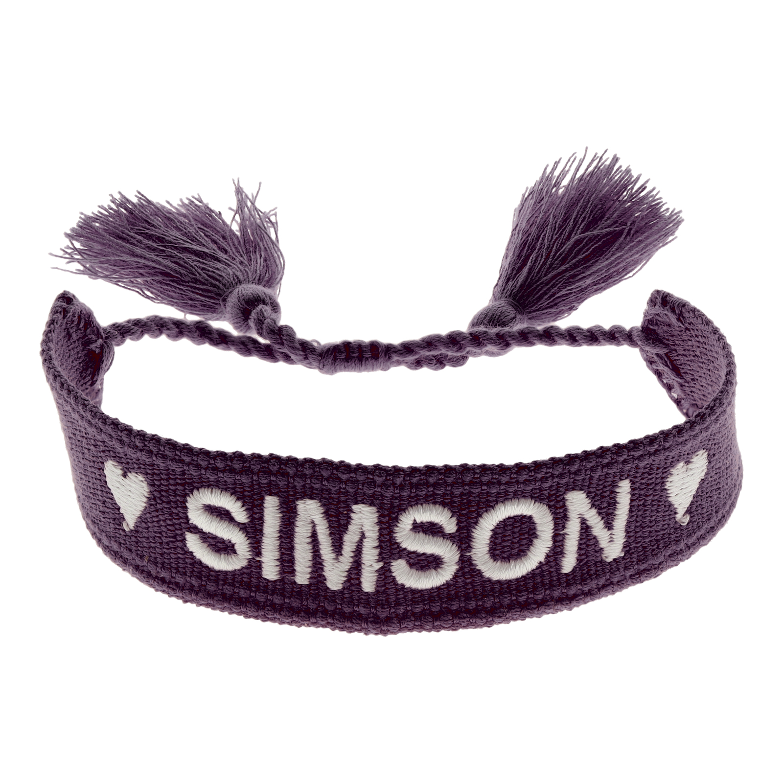 Cinta del festival "I love Simson" (Amo a SIMSON), color negro, motivo: Amo a SIMSON